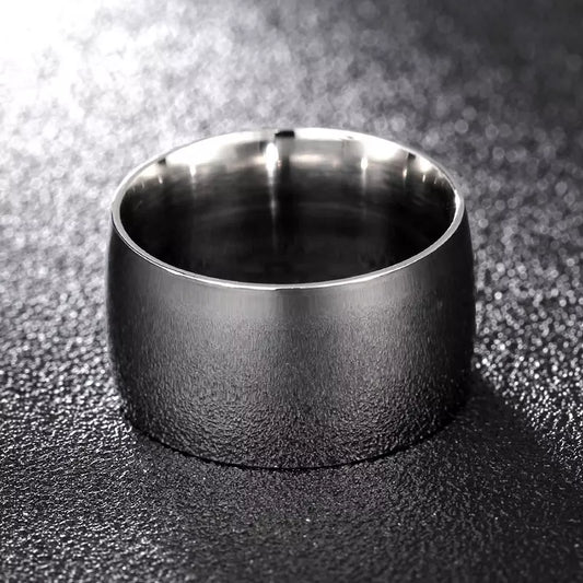Anello da uomo in acciaio inossidabile liscio