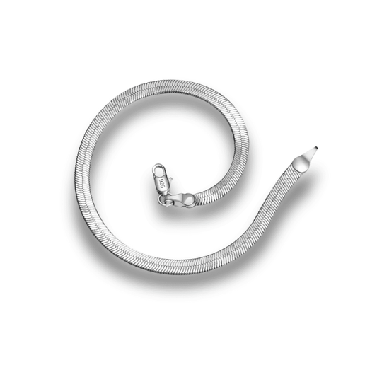 Bracciale francese in argento 925 con design geometrico e zirconi da 4 mm