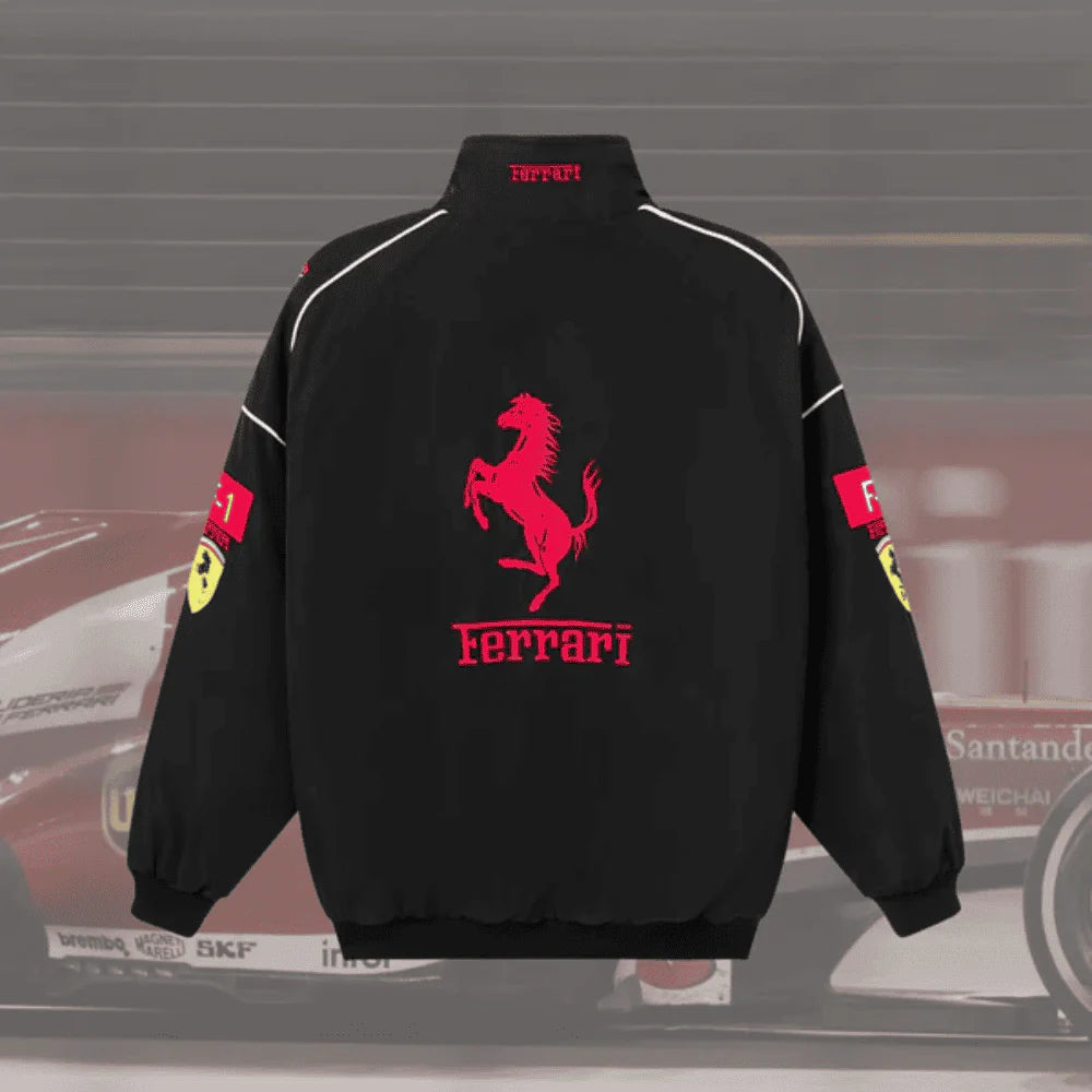 Veste vintage FERRARI F1 entièrement noire