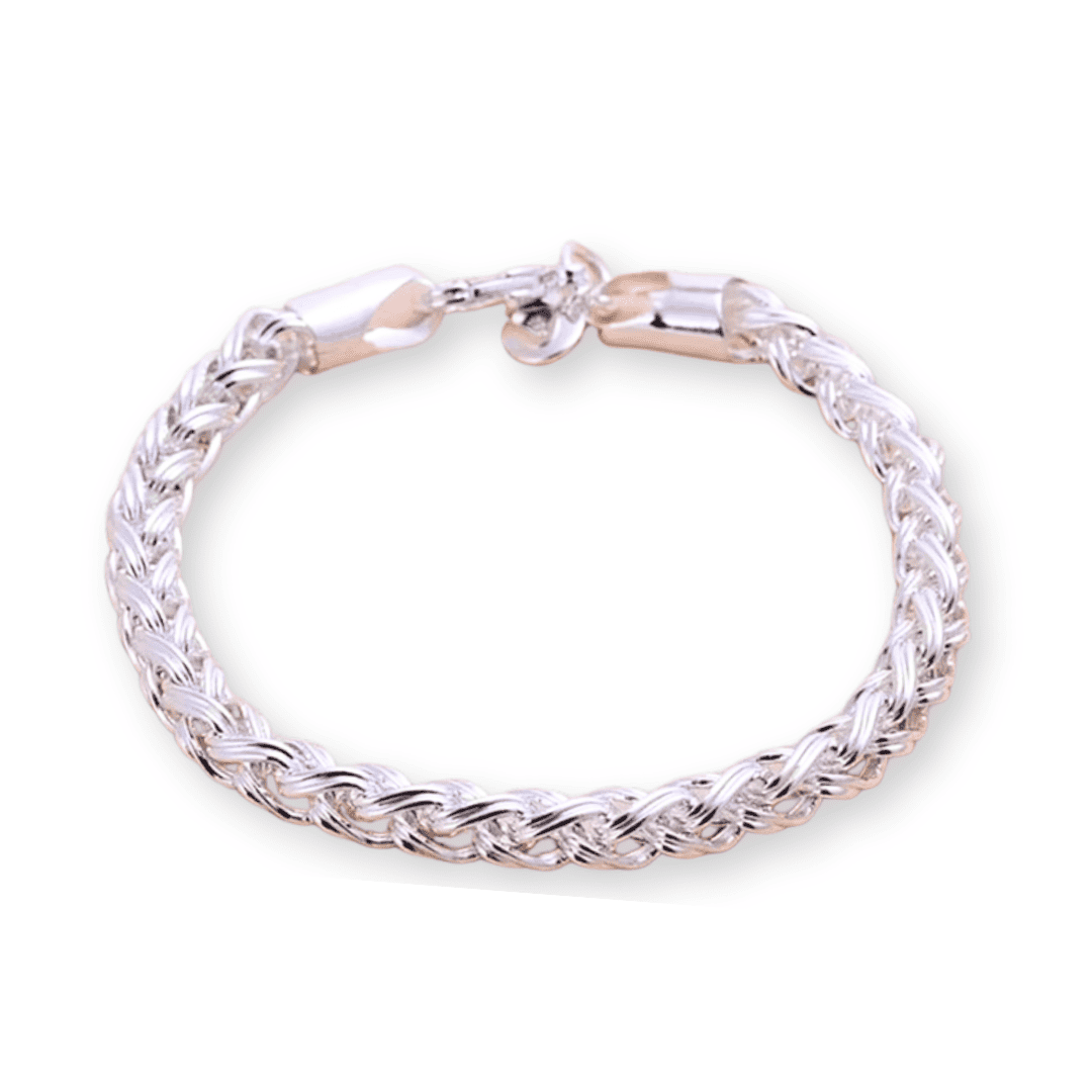 Bracelet en argent 925 de style moderne anglais avec zircone de 6 mm