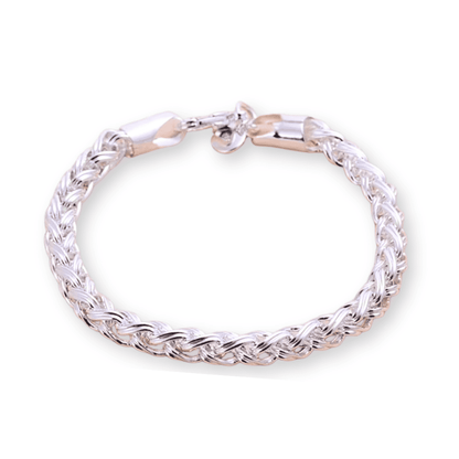 Bracelet en argent 925 de style moderne anglais avec zircone de 6 mm
