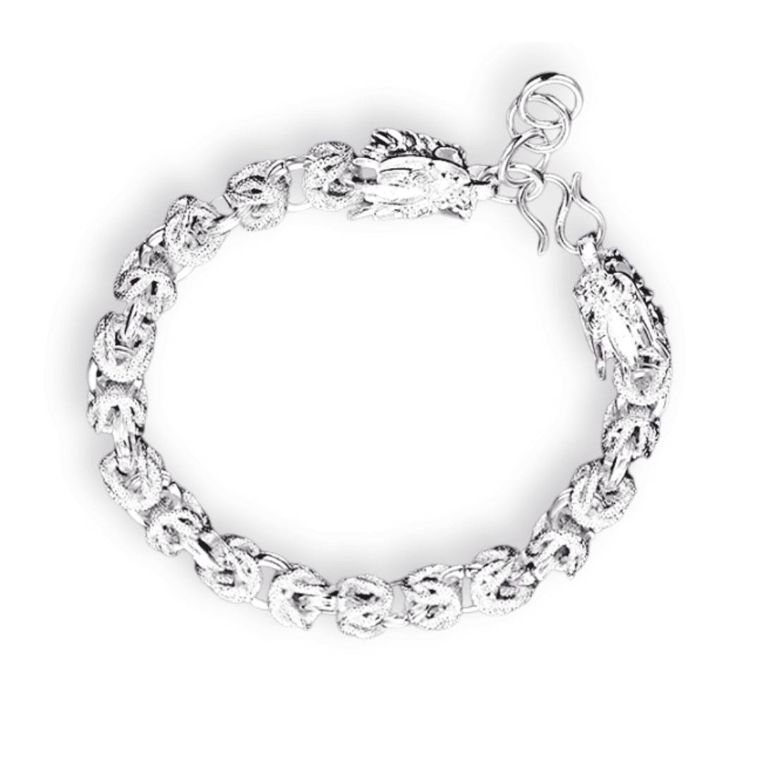 Bracelet Norvégien en Argent 925 - 20g avec Zircon