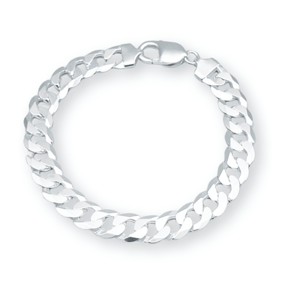 Bracelet Figaro suisse en argent 925 avec zircone de 6 à 8 mm