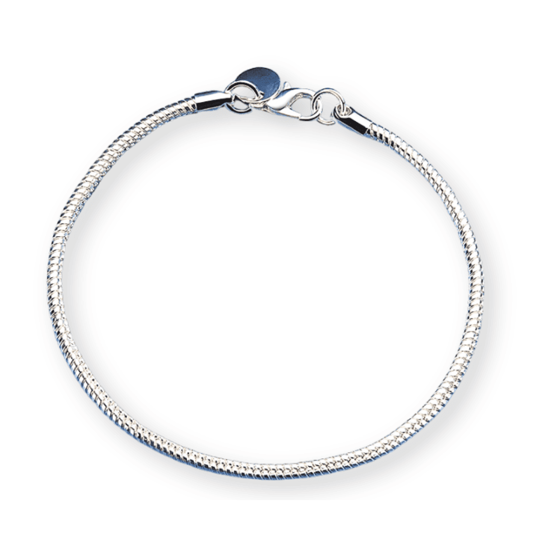 Bracelet Cobra en Argent 925 du Danemark avec Zircon 3mm