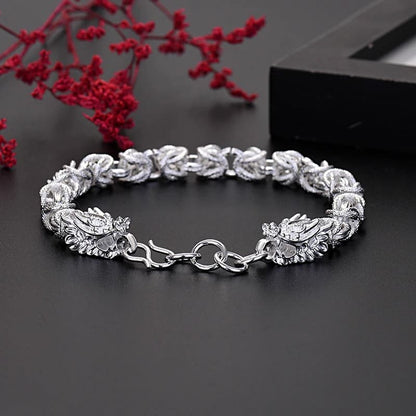 Bracelet Norvégien en Argent 925 - 20g avec Zircon