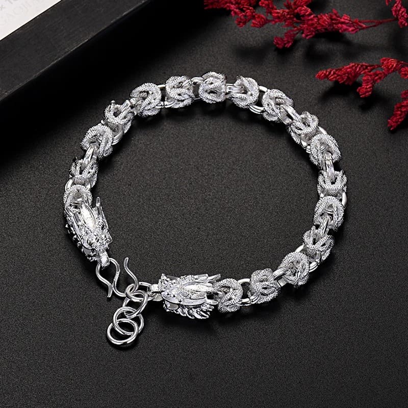 Bracelet Norvégien en Argent 925 - 20g avec Zircon